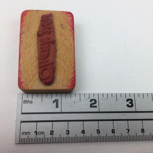 Thank You Rubber Stamp Craft Cardmaking Set 3 Scrapbooking Calligraphy - Picture 4 of 12